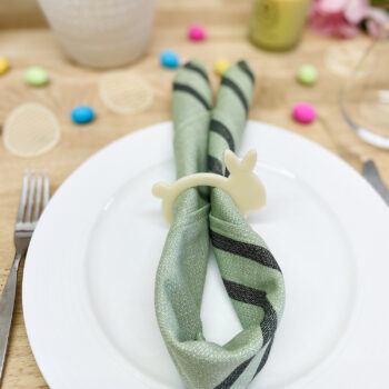 Bunny napkin rings - set of 6