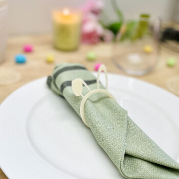 Floppy bunny ear napkin rings