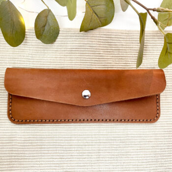 Leather pencil case